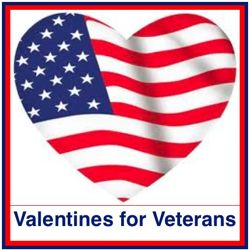 Valentines for Veterans (and other military personnel): As we approach Valentine’s Day, let’s not forget the men and women who serve our country. Valentines can be as simple or elaborate as you’d like. If you’d like to participate, you can make as many or as few as you choose. Valentines For Veterans Ideas, Valentines For Veterans, Veterans Cards, Beta Club, February Art, Operation Gratitude, Patriotic Cards, Daisy Troop, Valentine Art Projects