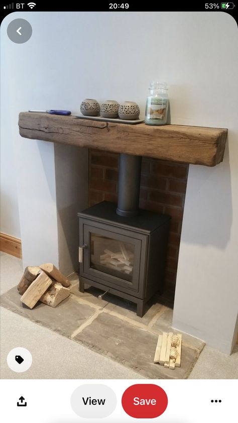 Herringbone Terracotta, Small Log Burner, Wood Burning Stoves Living Room, Log Burner Living Room, Log Burner Fireplace, Wood Stove Fireplace, Living Room Decor Fireplace, Log Burner, Wood Burner