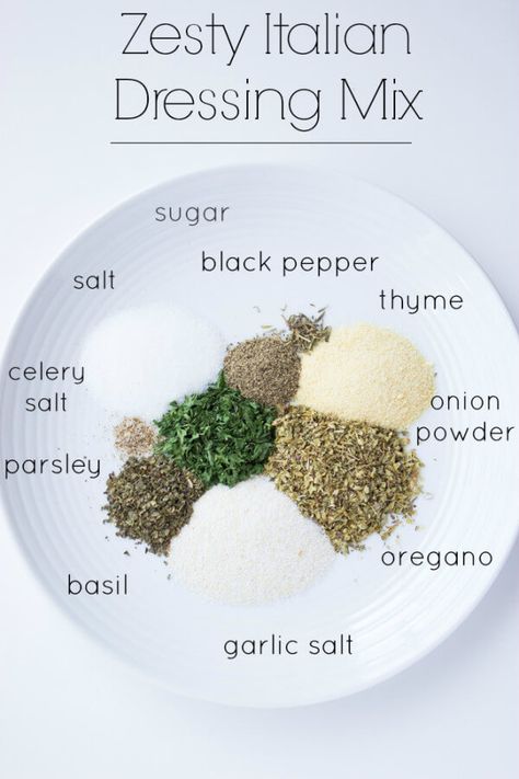 Zesty Italian Dressing Recipe, Italian Dressing Recipes, Zesty Italian Dressing, Italian Dressing Mix, Homemade Spice Mix, Spice Blends Recipes, Spice Mix Recipes, Diy Spices, Homemade Salads