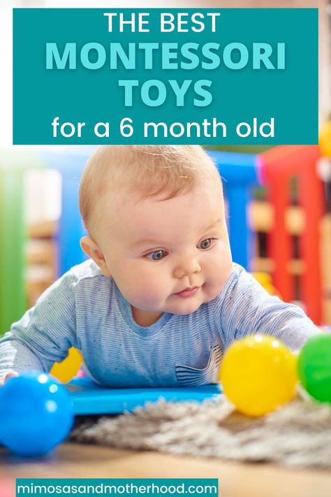 Did you know that a baby’s brain doubles in size in the first year?? Children naturally learn so much through play. Montessori toys are some of the best options for helping even the littlest learner develop a curious mind. Check out this list for some the best Montessori toys for a 6 month old! Sensory Activities For 6 Month Old, 6 Months Old Activities, 6 Month Baby Activities, 6 Month Old Toys, 6 Month Toys, Best Montessori Toys, Six Month Baby, Tactile Sensory, Baby Toys 6 Months