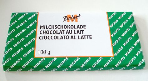 Migros Budget (no name) chocolate. Culty. Swiss Food, Geneva Switzerland, No Name, Milk Chocolate, Geneva, Chocolate Milk, Switzerland, Budgeting, Milk