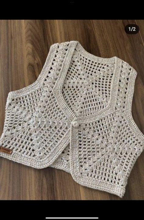 Diy Crochet Cardigan, Crochet Cardigan Tutorial, Débardeurs Au Crochet, Diy Cardigan, Granny Square Haken, Gilet Crochet, Crochet Classes, Pull Crochet, Mode Crochet