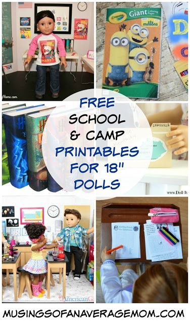 American Girl Doll Printables, American Girl Printables, Doll Printables, My Life Dolls, Winter Worksheets, American Girl House, 3d Templates, School Camp, American Girl Doll House