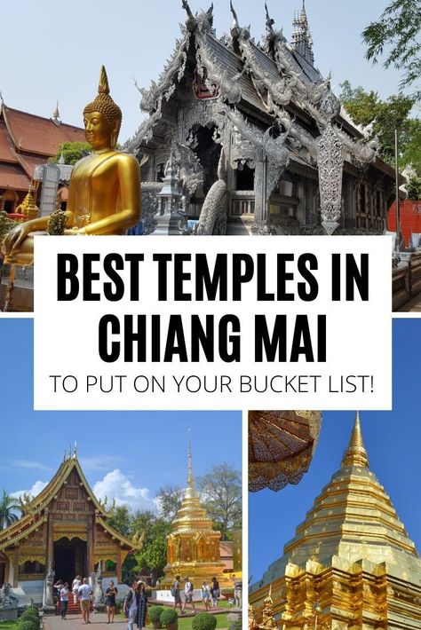 Looking for the absolute best temples in Chiang Mai? Check out this full list of Chiang Mai temples that you need to visit! Chang Mai Thailand, Chaing Mai Thailand, Street Food Thailand, Thailand Shopping, Cosmic Rays, Thailand Destinations, Thailand Tourist, Thailand Travel Destinations, Travel Malaysia