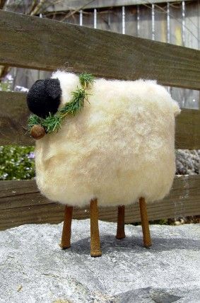 Stuffed Sheep, Sheep Craft, Angels Ornaments, Primitive Sheep, Felted Sheep, Sheep Pattern, Sheep Crafts, Free Cross Stitch Charts, Make Craft