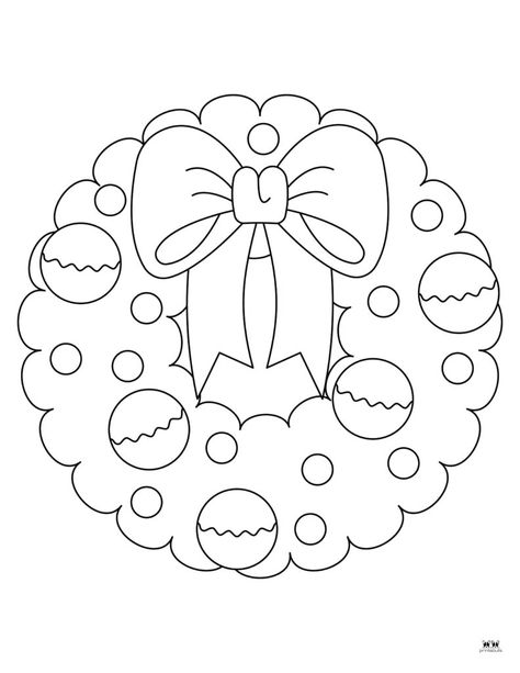 Get your kids into the festive Christmas season with these FREE printable Christmas wreath coloring pages. Choose from 25 unique pages. Print from home! Christmas Wreath Template, Christmas Wreath Coloring Pages, Christmas Wresth, Painted Christmas Wreath, Wreath Coloring Pages, Christmas Wreath Printable, Christmas Coloring Pages Free Printable, Xmas Coloring Pages, Wreath Template