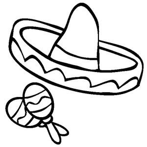 Mexican Fiesta | Kids Play Color Maracas Drawing, Sombrero Drawing, Hispanic Drawings Easy, Mexican Drawings, Mexico Theme, Mexico Tattoo, Emoji Coloring Pages, Valentines Day Coloring Page, Valentines Day Coloring