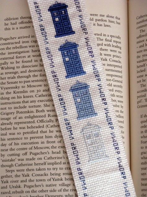 Cross Stitch Bookmark, Stitch Bookmark, Geek Crafts, Cross Stitch Bookmarks, Wibbly Wobbly Timey Wimey Stuff, Timey Wimey Stuff, A Cross, The Doctor, Counted Cross Stitch