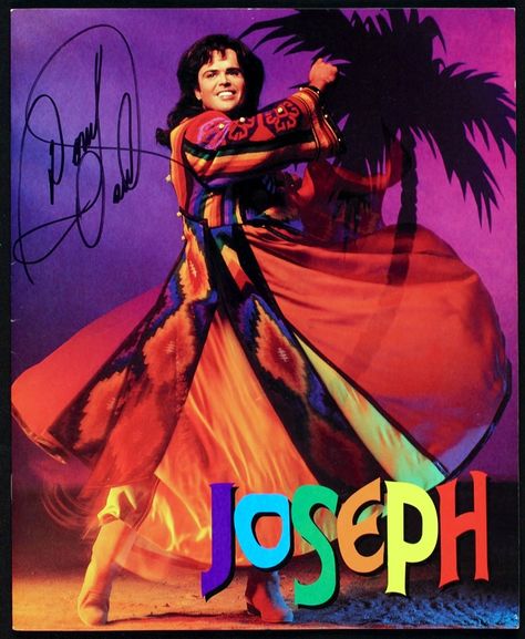 Have seen this twice.  Donny Osmond in "Joseph and the Amazing Technicolor Dreamcoat". Merrill Osmond, Technicolor Dreamcoat, Josephs Coat, Osmond Family, Coat Of Many Colors, The Osmonds, Donny Osmond, Pretty Blue Eyes, Marie Osmond