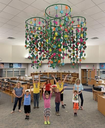 Elementary School Art Installations, Campus Beautification Elementary Schools, Campus Beautification, School Counselor Lessons, Art Collab, Elementary School Art, Elementary School Library, Founders Day, Family Engagement