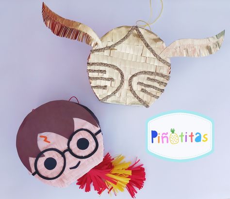 Minipiñatas Harry potter, snitch dorada Harry Potter Snitch, Cumpleaños Harry Potter, Box Lunch, Harry Potter Party, Lunch Box, Harry Potter, Craft Ideas, Quick Saves