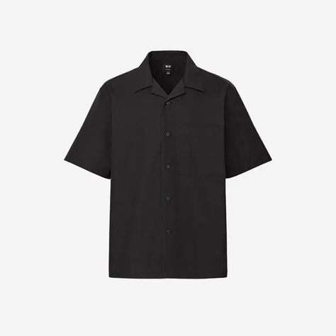 MEN | UNIQLO x Theory 2022 Spring/Summer Collection | UNIQLO Uniqlo Style, Open Collar Shirt, Uniqlo Men, Uniqlo Tops, Fashion Marketing, Cool Outfits For Men, Spring Summer Collection, Styling Ideas, Collar Shirt