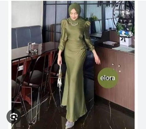 Gamis Satin, Gamis Brokat Muslim Lace Dresses, Gamis Brukat Muslim, Dress Satin, Luxury Wedding Dress, Satin Material, Silk Satin, Wedding Party, Fitness Models