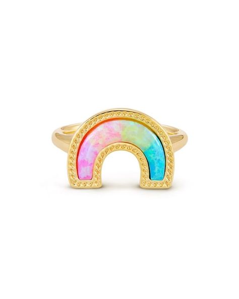 Kendra Scott Ring, Preppy Accessories, Rainbow Band, Preppy Jewelry, End Of The Rainbow, Rainbow Rings, Jewelry Accessories Ideas, Gold Band Ring, Kendra Scott Jewelry