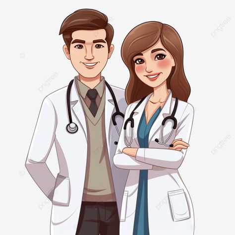 Medical Artwork, Happy Clipart, Couple Clipart, Cartoon Clipart, Transparent Image, Clipart Cartoon, Couple Cartoon, Flat Style, Cartoon Clip Art