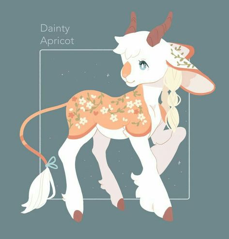 Species Guide, Cute Fantasy Creatures, Cute Animal Drawings Kawaii, Creature Drawings, Fantasy Creatures Art, Mythical Creatures Art, The Goat, Kawaii Animals, Creature Concept Art