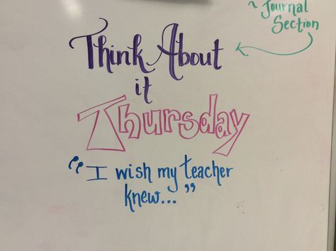 Thursday Classroom Morning Message, Thursday Writing Prompts, Thursday Whiteboard Prompt, Thursday Morning Meeting, Thursday Morning Message, Thursday Journal, Think About It Thursday, Morning Questions, Whiteboard Prompts