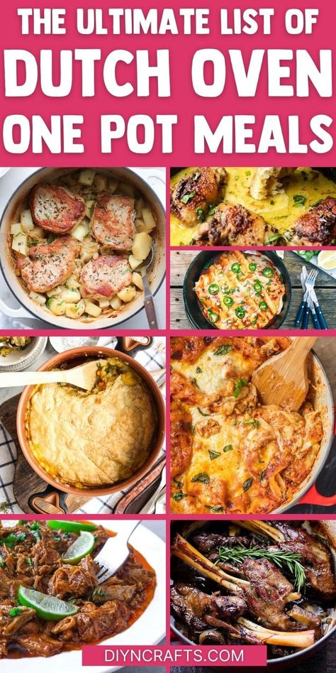 Le Creuset French Oven, High Protein Dutch Oven Recipes, Dutch Oven Pork Chops Recipes, Quick Dutch Oven Recipes, One Pot Dutch Oven Meals, Dutch Oven Soups, Dutch Oven Pasta, Roast Dutch Oven, Cast Iron Dutch Oven Recipes