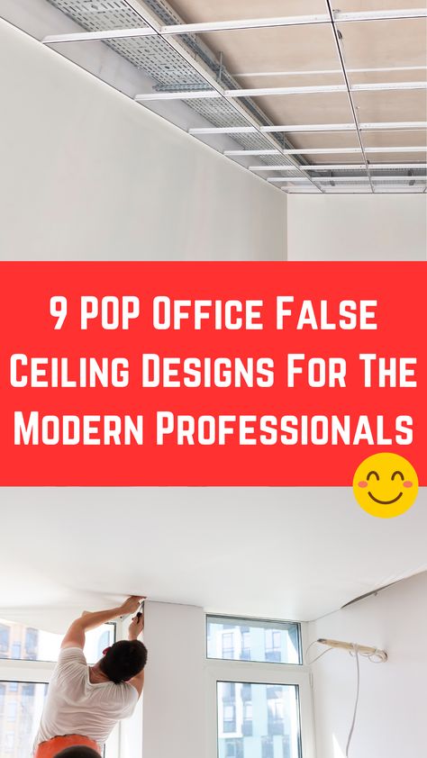 9 POP Office False Ceiling Designs For The Modern Professionals Office False Ceiling Design Modern, False Ceiling Design For Office, Office Pop Ceiling Design, Ceiling Design For Office, Office False Ceiling Design, Office False Ceiling, False Ceiling Designs, Modern Offices, Pop Ceiling Design