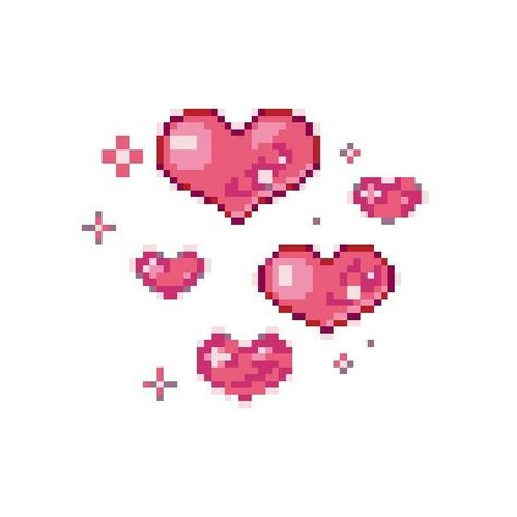 Pixelated Icons, Pixel Tattoo, Pixel Heart, Arte 8 Bits, Hello Kitty Aesthetic, Pix Art, Pixel Art Design, Hello Kitty Iphone Wallpaper, Iphone Layout