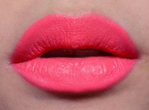 MAC - Force of Love Lipstick. Bright pink neon. Makeup Forever has a similar color, slightly more peach. Neon Pink Lipstick, Bright Pink Lipsticks, Coral Lips, Bright Lips, Pink Lipstick, Lip Colour, Beautiful Lips, Makeup Forever, Love Makeup