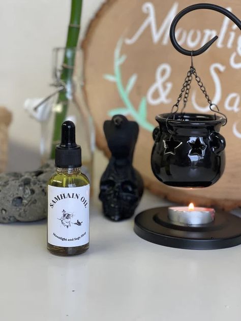 Veil Is Thinning, Samhain Decorations, Samhain Altar, Samhain Ritual, Herbs List, Spell Jars, Ritual Oil, Spell Work, Love Oil