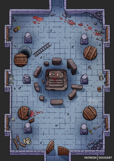 ArtStation - Dungeon Altar, Oixxo Art Tile Board, Game Card Design, Low Poly Character, Dungeon Tiles, Board Game Design, Unity Games, Game Environment, Dungeon Maps, Game Resources