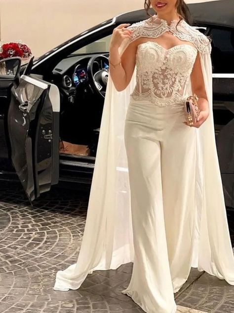 Bridal Pant, Bridal Pant Suit, Algerian Wedding, Arabic Luxury, Jumpsuit Wedding Dress, Custom Bridal Dress, Wedding Dress 2023, Bridal Pants, Luxe Wedding Dress