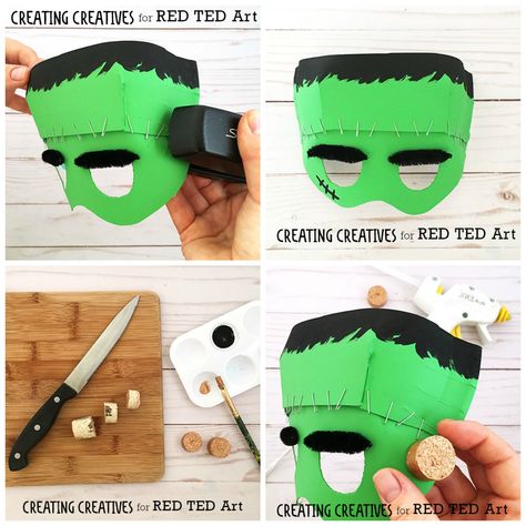 Frankenstein Costume Kids, Frankenstein Costume Diy, Homeade Halloween Costumes, Frankenstein Mask, Diy Halloween Masks, Sew Halloween Costume, Frankenstein Costume, Moldes Halloween, Halloween Infantil