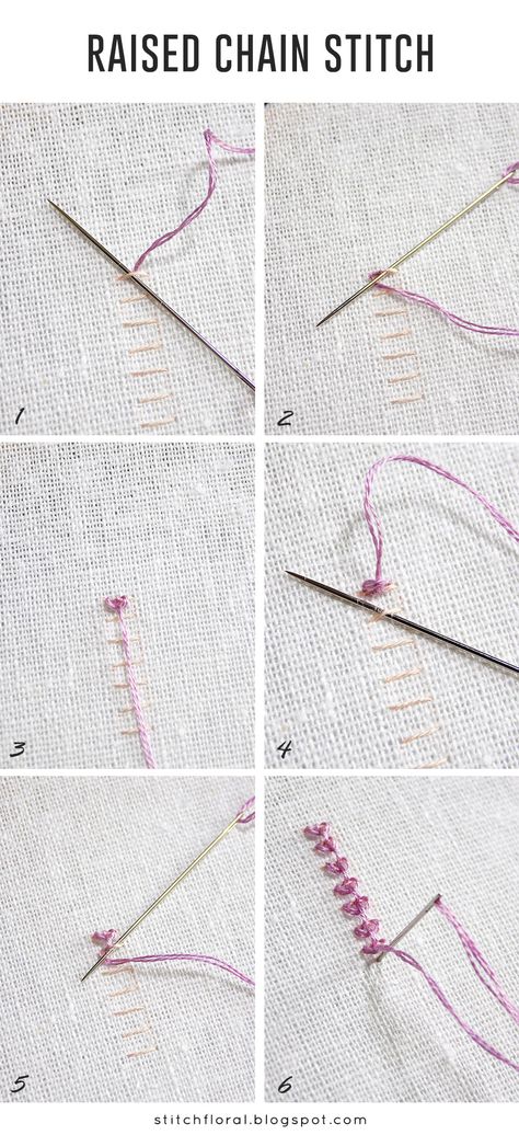 Chain Stitch Tutorial, Embroidery Types, Basic Embroidery Stitches, Stitch Tutorial, Embroidery Stitches Tutorial, Embroidery Transfers, Learn Embroidery, Brazilian Embroidery, Simple Embroidery