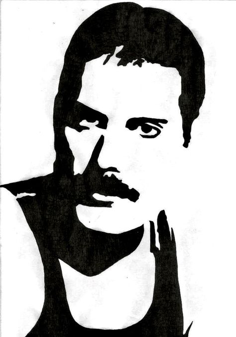 Famous People Silhouette, Stencil Art Celebrities, Stencil Art Portrait, Black And White Faces Drawings, Stencil Art Portrait Faces, Tortoise Drawing, Face Stencils, Stippling Art, Anime Boy Sketch