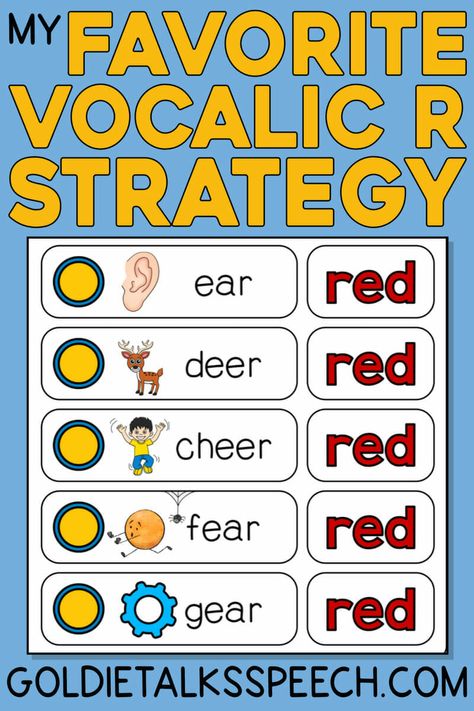 Vocalic R, Articulation Therapy Activities, Speech Articulation, Phrases And Sentences, Language Therapy Activities, R Words, Articulation Therapy, Articulation Activities, Speech Language Therapy