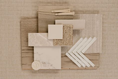 Fireplace Accent Walls, Materials Board Interior Design, Mood Board Interior, Shower Controls, Material Board, Warm Palette, Blonde Wood, Warm Blonde, Interior Design Boards