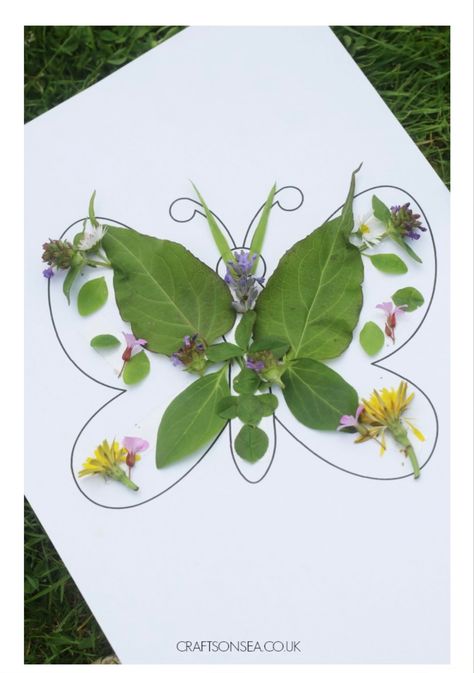 Spring Toddler Crafts, Butterflies Activities, Forest School Activities, Easy Toddler Crafts, Nature Craft, Butterfly Nature, Nature School, Earth Day Crafts, Holiday Club