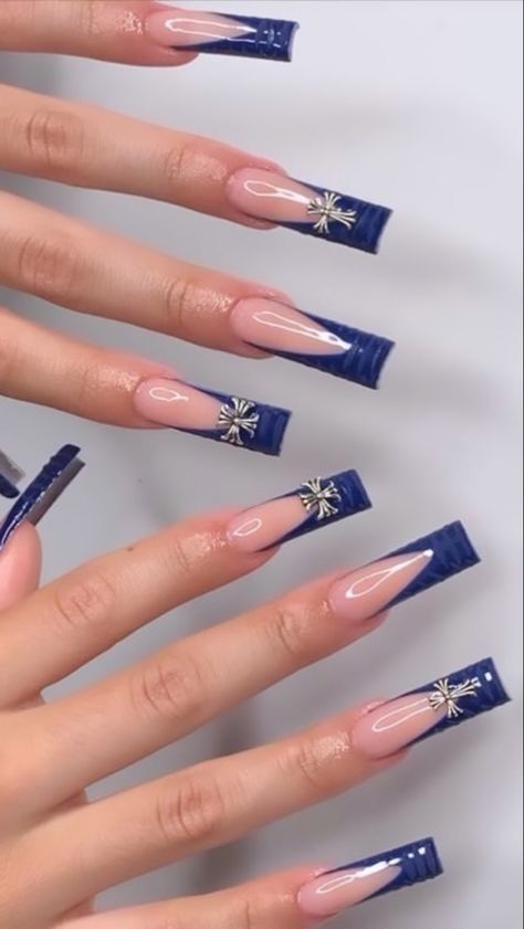 Professional Manicure, Nail Drills, Blue Acrylic Nails, Girly Acrylic Nails, Cute Acrylic Nail Designs, Simple Acrylic Nails, Fall Acrylic Nails, Classy Acrylic Nails, Dope Nail Designs