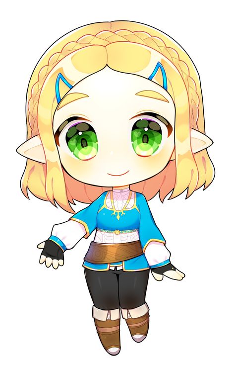 Zelda Chibi, Link Chibi, Legend Of Zelda Botw, Botw Zelda, Princesa Zelda, Zelda Funny, Zelda Botw, Link Art, Hyrule Warriors