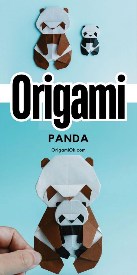 Everyone loves panda! They look chubby, clumsy, and super cute! So today we are going to create a panda by paper, this is a combined panda, which means you will need to prepare two sheets of paper, one for the head and another for the body. You can assemble its head at an angle to get a panda with a tilted head, which will be even more adorable. This panda involved many detailed and tiny folds, so try to use tough paper. Origami Panda, Tilted Head, Paper Panda, Cute Pandas, Origami Step By Step, Origami Instructions, Origami Animals, How To Fold, Index Page