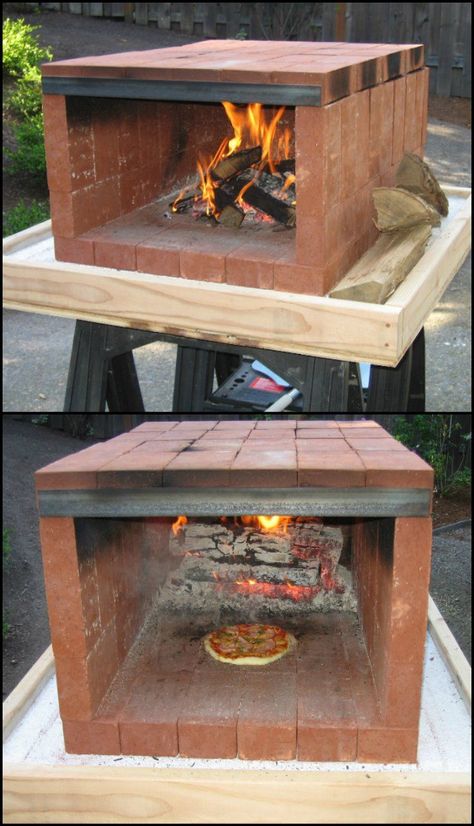 Diy Pizza Oven, Brick Pizza Oven, Four A Pizza, Diy Pizza, Bread Oven, Outdoor Oven, Outdoor Pizza Oven, Wood Fired Pizza Oven, Pizza Oven Outdoor