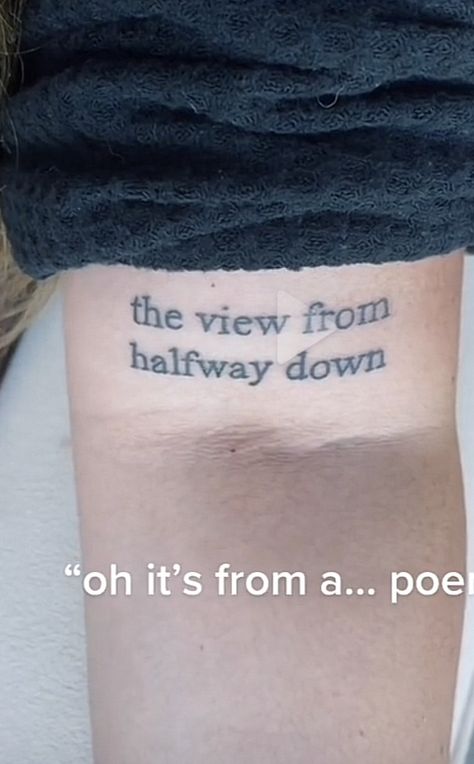 Bojack Horseman Tattoo The View From Halfway Down, Bojack Horseman Tattoo Sarah Lynn, Halfway Down Tattoo, Sarah Lynn Tattoo, The View From Halfway Down, The View From Halfway Down Tattoo, Bojack Horseman Tattoo, Barcelona Tattoo, Birthday Tattoo