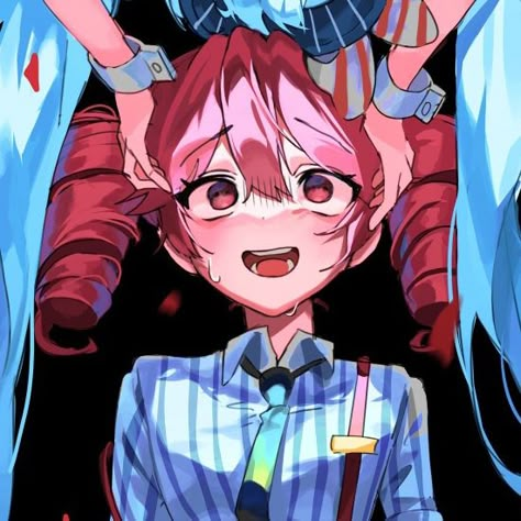 Credits - @newda_AL05 Teto And Miku Matching Icons, Miku And Teto Pfp, Miku And Teto Matching Icons, Miku And Teto Match Pfp, Miku And Teto Mesmerizer Matching Pfp, Teto And Miku Matching Pfp, Matching Birthday Pfp, Matching Vocaloid Pfps, Matching Pfp Cute Couple