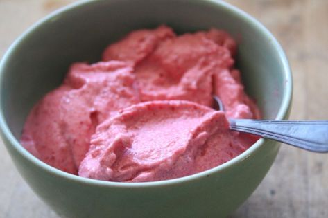 7-Minute Soft Serve Ice Cream - Venison for Dinner Strawberry Soft Serve, Venison For Dinner, Fruit Soft Serve, Dairy Desserts, Serve Ice Cream, Refreshing Food, Soft Serve Ice Cream, Ice Cream Desserts, Strawberry Ice Cream