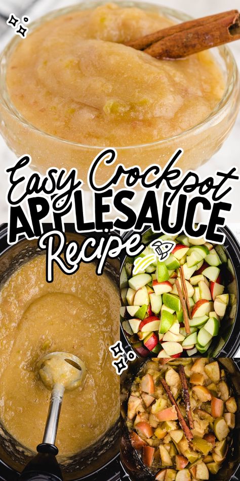 Crockpot Applesauce With Skin, Crock Pot Applesauce Easy, Applesauce In Crockpot Easy Recipes, Easy Crockpot Applesauce, Applesauce Crockpot Recipes, Home Made Applesauce In Crockpot, Johnny Appleseed Snacks, Johnny Appleseed Food Ideas, Crockpot Applesauce Recipes