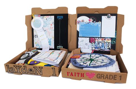 Pizza Box Art Project, Report Cards, Pizza Box, Pizza Boxes, Art Storage, Classroom Setting, Book Box, Art Club, School Days