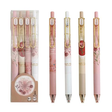 PRICES MAY VARY. Cute Retractable Pen: The cute gel ink pens are made of plastic material, 4 pieces lightweight pens, with different flower patterns and colors, so cute, perfect pens for women and girls. Aesthetic Pens: The cute writing pens are printed with pretty floral patterns, will not fade easily. The pocket clip can be fixed on the pocket of the diary or clothes. Cute aesthetic pens for girls women. Smooth Writing Pen: There is a 0.5 mm black refill in each pen, which write smoothly and c Pens Aesthetic, Aesthetic Pens, Cute Writing, School Pens, Writing School, Fine Point Pens, Pretty Pens, Ross Geller, Best Travel Accessories