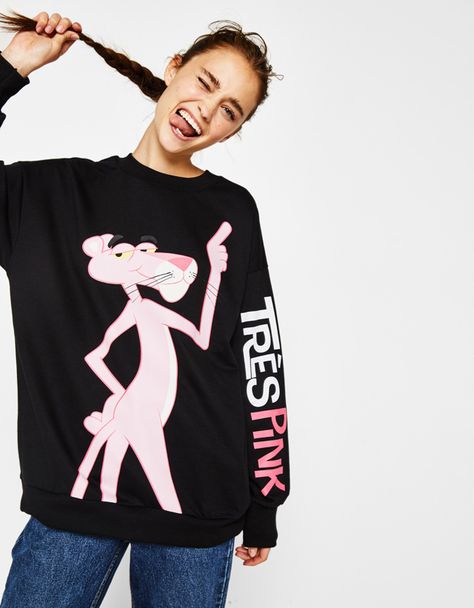 Pink Panther Cartoon, Oversize Sweatshirt, T Shirt Time, Pink Panther, Pink Panthers, Jeremy Scott, Young At Heart, Teenage Fashion Outfits, Fashion 2020