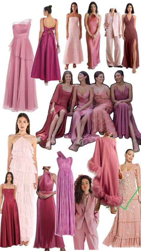 Bridesmaid Dress Color Schemes, Lady In Waiting, Guest Attire, Bridesmaid Dress Colors, Wedding Attire Guest, Royal Fashion, Winter Wedding, Wedding Guest, Pink Dress