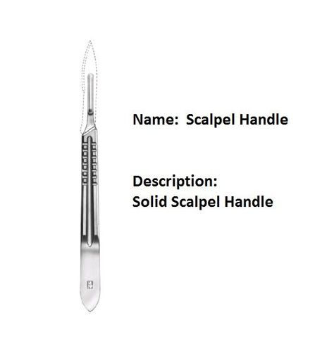 Name: Scalpel Handle Description:Solid Scalpel Handle Classy Enterprises Sialkot 51310, Pakistan WA # +92 321 6594110 Gmail: Classyenterprisesskt@gmail.com Surgical Instruments Names, Surgical Tech, Medical School Essentials, Medical Anatomy, Scalpel, Medical Office, Surgical Instruments, School Essentials, Lesson Quotes