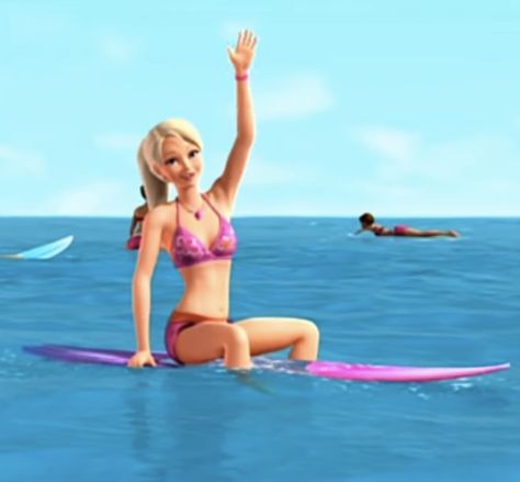 Aesthetic Pink Highlights, Barbie Old, Barbie In A Mermaid Tale, 2010 Barbie, Old Barbie, Blonde Mermaid, Beachy Girl, Beach Girl Aesthetic, Mermaid Barbie