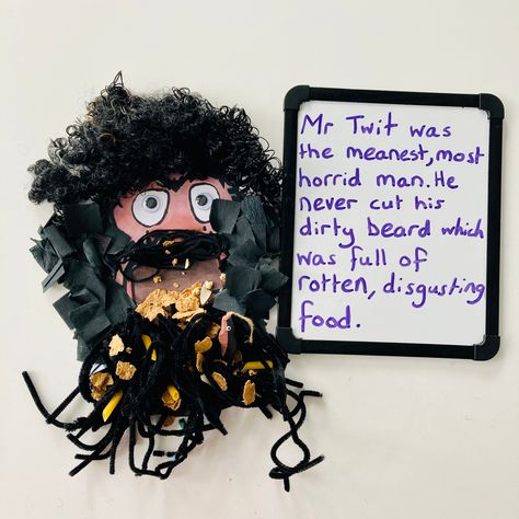 ❤️💛🧡 CHARACTER UNIT ❤️💛🧡 These disgusting characters are a must to get students understanding the different language features that can be used to create characters 🙌🏽 This unit uses ��‘The Twits’ by Roald Dahl and allows students to explore the language features and techniques he uses to create vivid and interesting characters 🌈 Students will then apply these skills into writing vivid character descriptions of their own 🤩 Linked The Twits Roald Dahl, The Twits Activities, Roald Dahl Activities, Learning Intentions, Character Descriptions, Cardboard Dollhouse, The Twits, Interesting Characters, Tv Musical