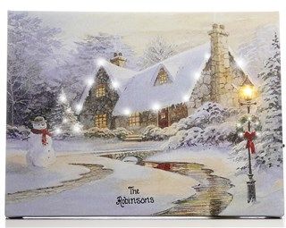 House Winter Scene LED Lighted Plaque Christmas Card Images, Christmas Card Illustration, Christmas Card Pictures, Christmas Jigsaw Puzzles, Winter Szenen, Holiday Images, Snow Scenes, Christmas Scene, Holy Night